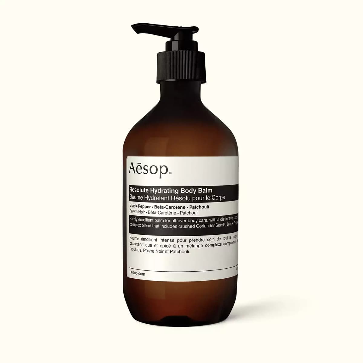 Aesop Resolute Hydrating Body Balm in the large pump bottle
